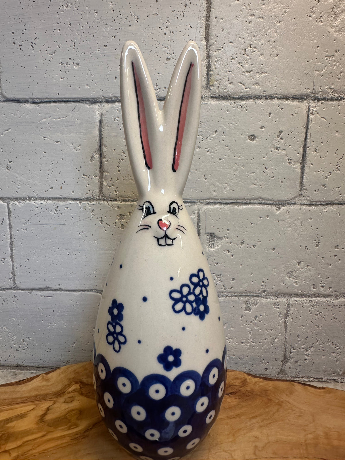 Vena, Flowery Frolicky Dot, Medium Bunny Figurine 9"