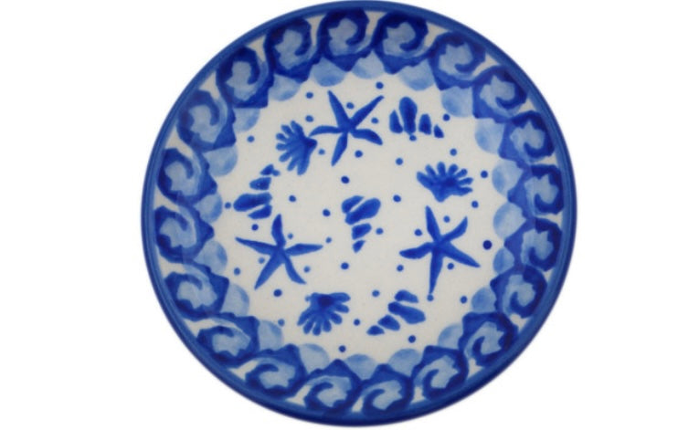 Ceramika Artystyczna Polish Pottery, Seaside Wonder, Coaster/Mini Plate