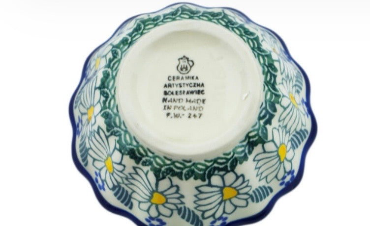 Ceramika Artystyczna, Crazy Daisy, Fluted Bowl