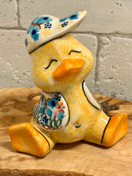 Vena, Garden of Eden Baby Duck with Cap Figurine
