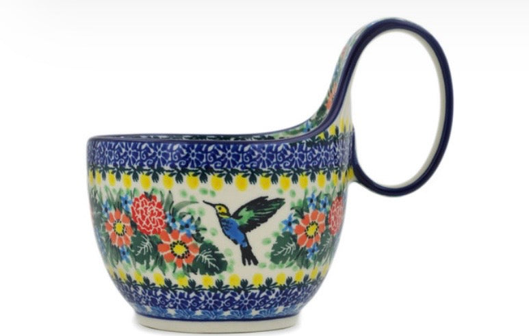 Ceramika Artystyczna, Unikat Solo Hummingbird, Loop Mug/Bowl