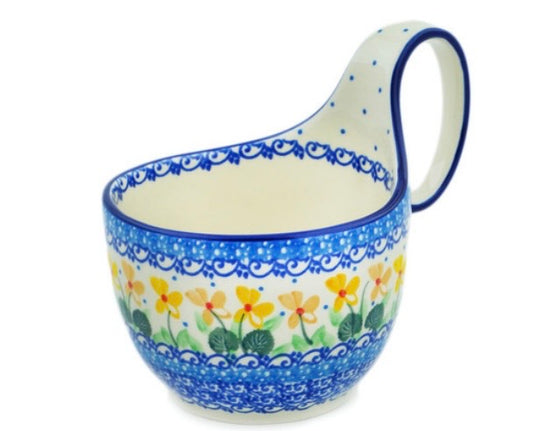 Ceramika Artystyczna, Daffodil Melody, Loop Bowl/Mug