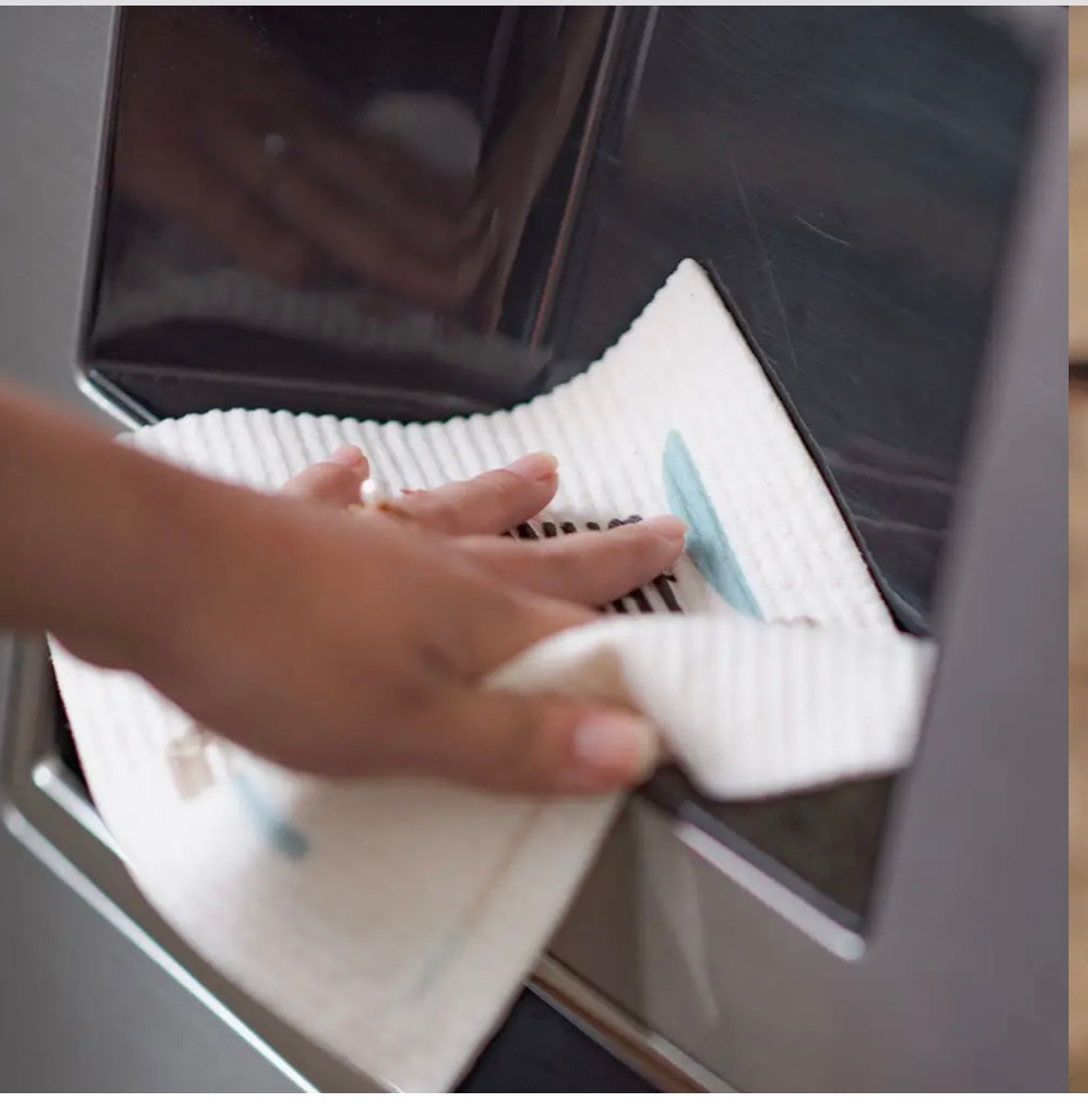 Swedish Dishcloth Christmas Santa with Cocoa