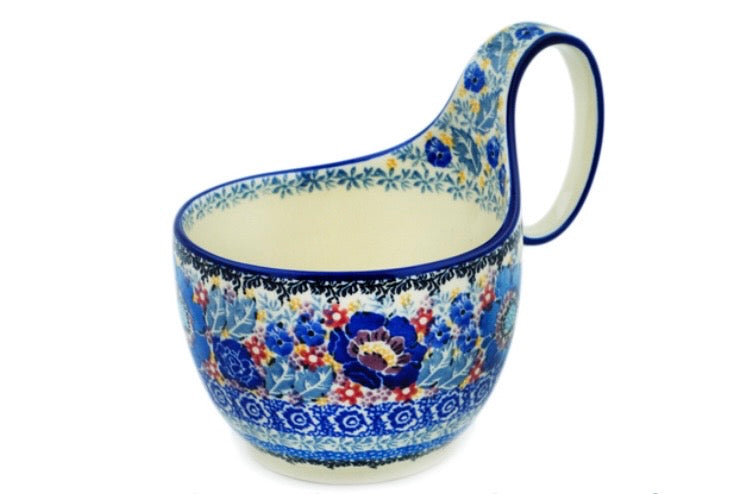 Ceramika Artystyczna, U4129 Beautiful Blues, Loop Mug/Bowl