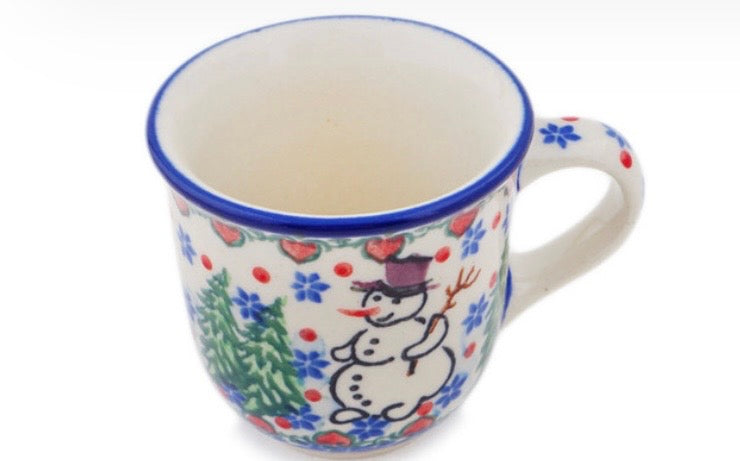 Ceramika Artystyczna, Unikat U4661, Dancing Snowman, Espresso Cup