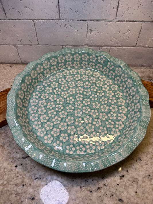Manufaktura, Mint Blossom, Large Ruffled Baker