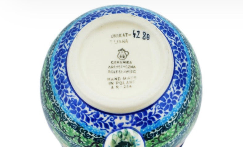 Ceramika Artystyczna, U4286, Fiery Meadow, Large Bubble Mug