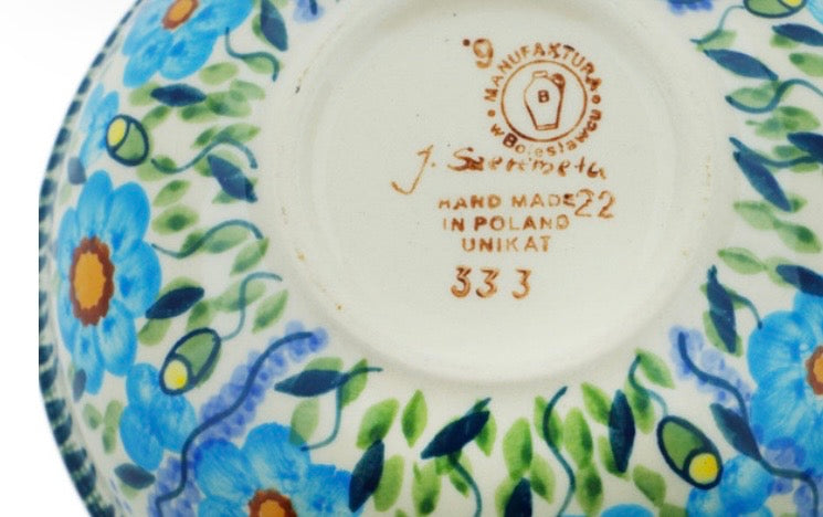 Manufaktura, Signature Unikat Bright Blue Happiness, Bowl 6"