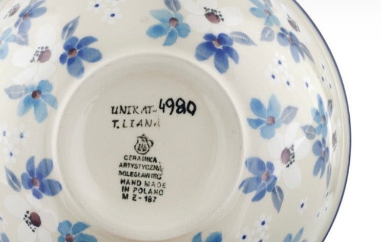 Ceramika Artystyczna, U4980, Bunches Of Beauty,  Bowl 6.5"