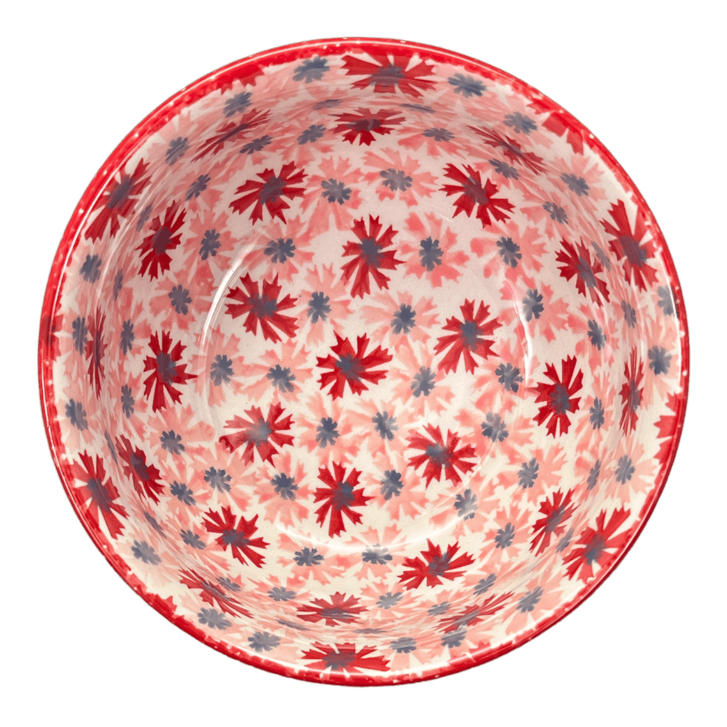 Bowl, Round, 6.5" in "Scarlet Daisy" by Manufaktura