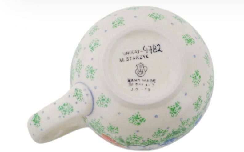 Ceramika Artystyczna, Unikat U4782, Lovely Hibiscus, Bubble Mug 12 oz