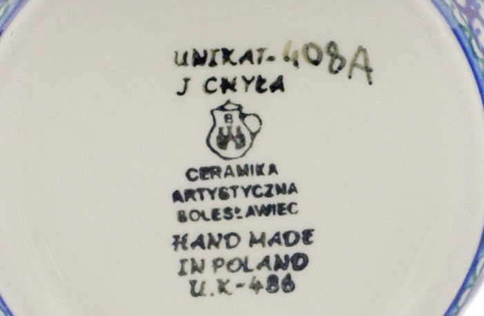 Ceramika Artystyczna, U408A, Green Pansies, Carafe