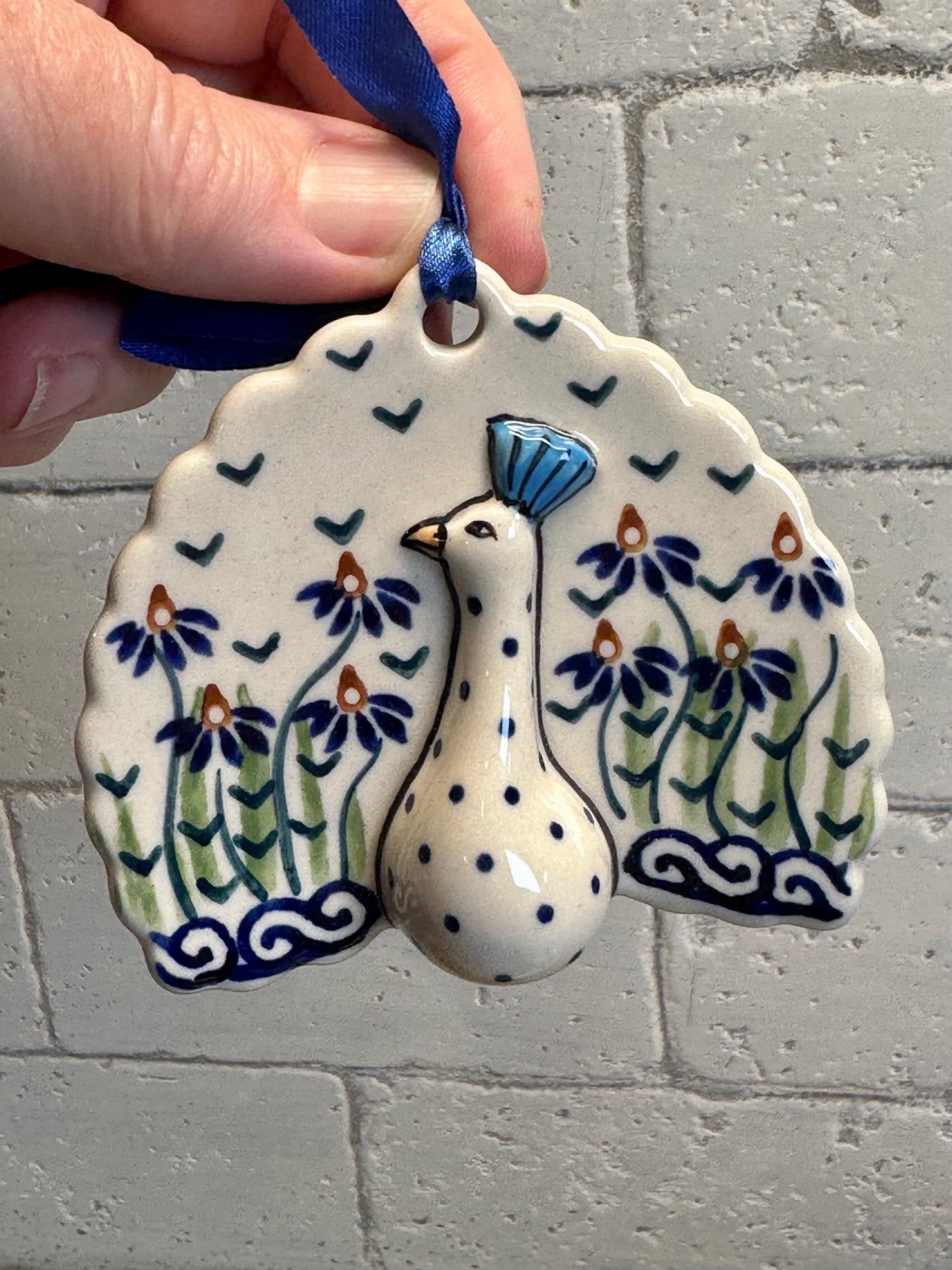 Manufaktura, Addie Jo, Peacock Ornament