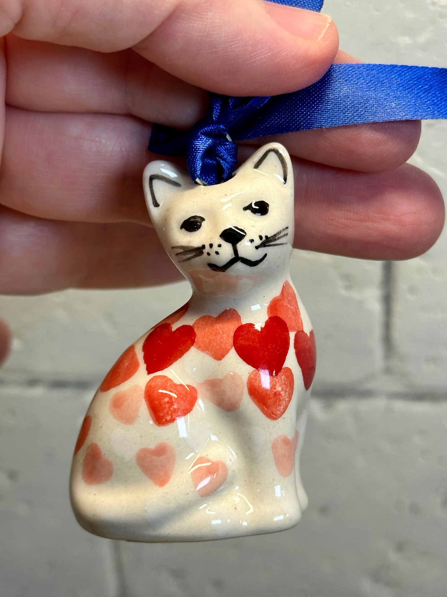 Manufaktura, Happy Hearts, Cat Ornament