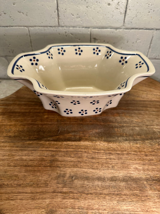 Zaklady Polish Pottery, Traditional Serving Bowl/Baker/Server Preowned