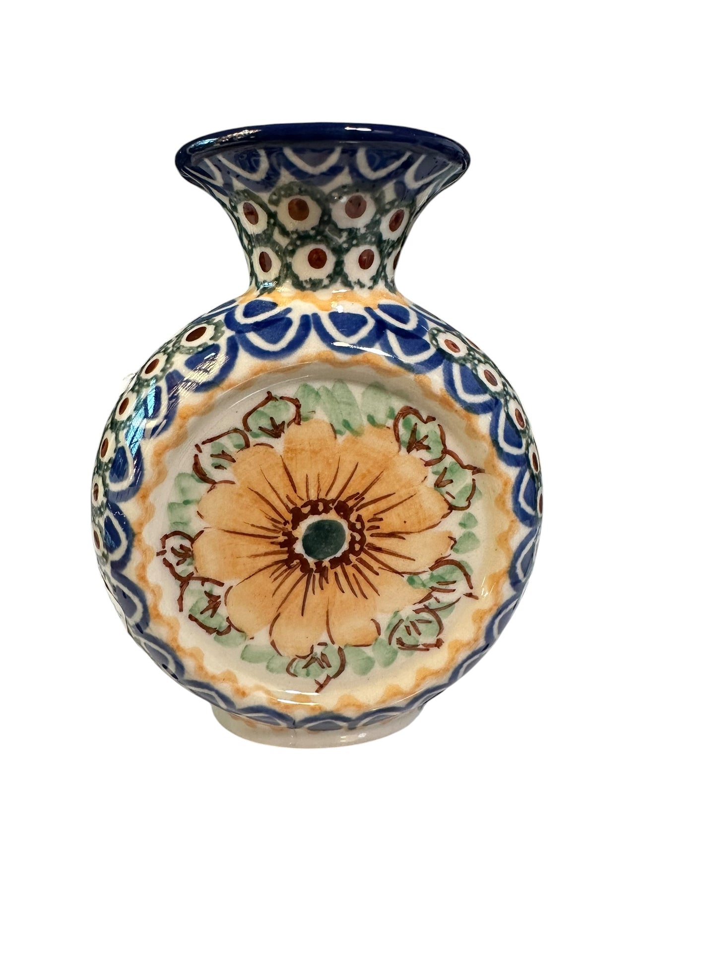 Ceramika Artystyczna, Yellow Flower, Coin Vase