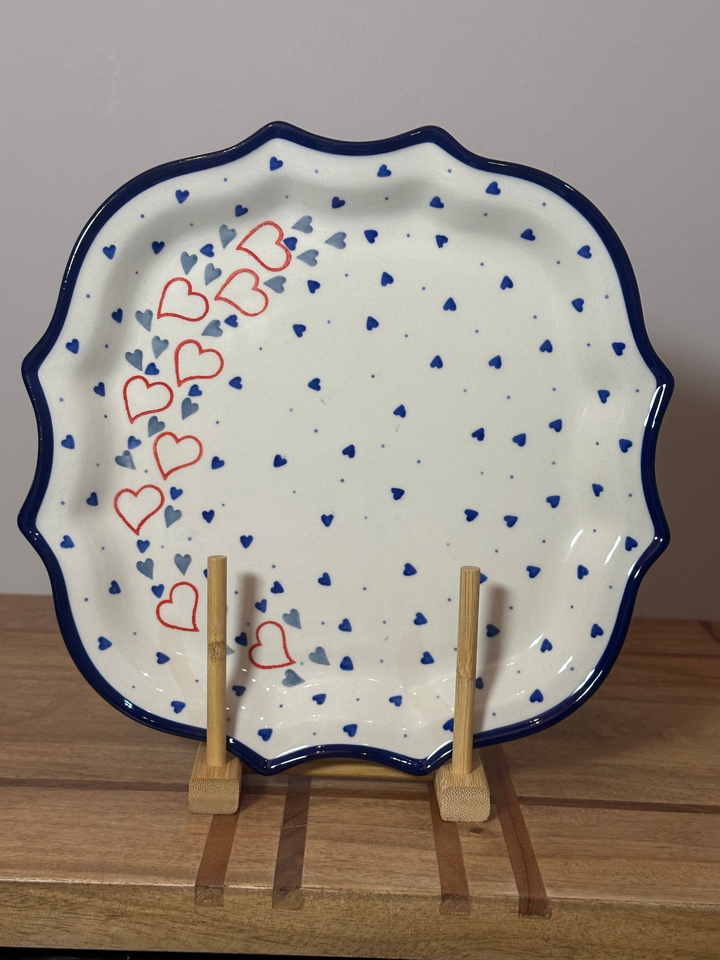 Ceramika Artystyczna Heart To Heart, 8 Pointed Platter/Plate