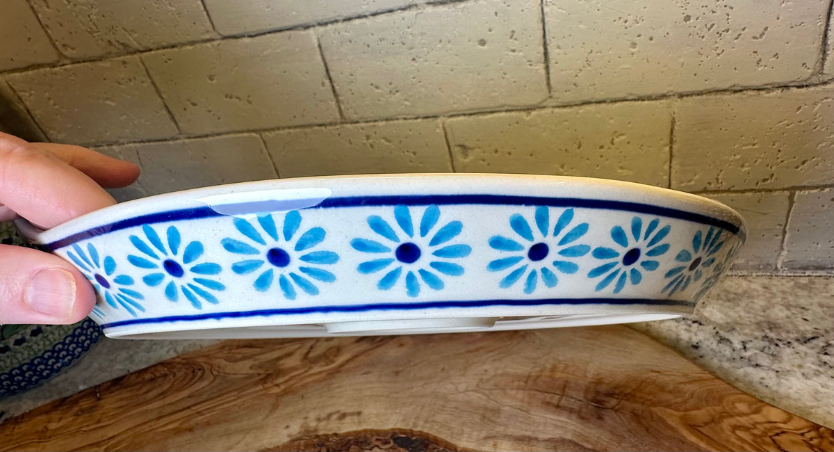 Zaklady, Blue Daisy Delight, Tray with Handles