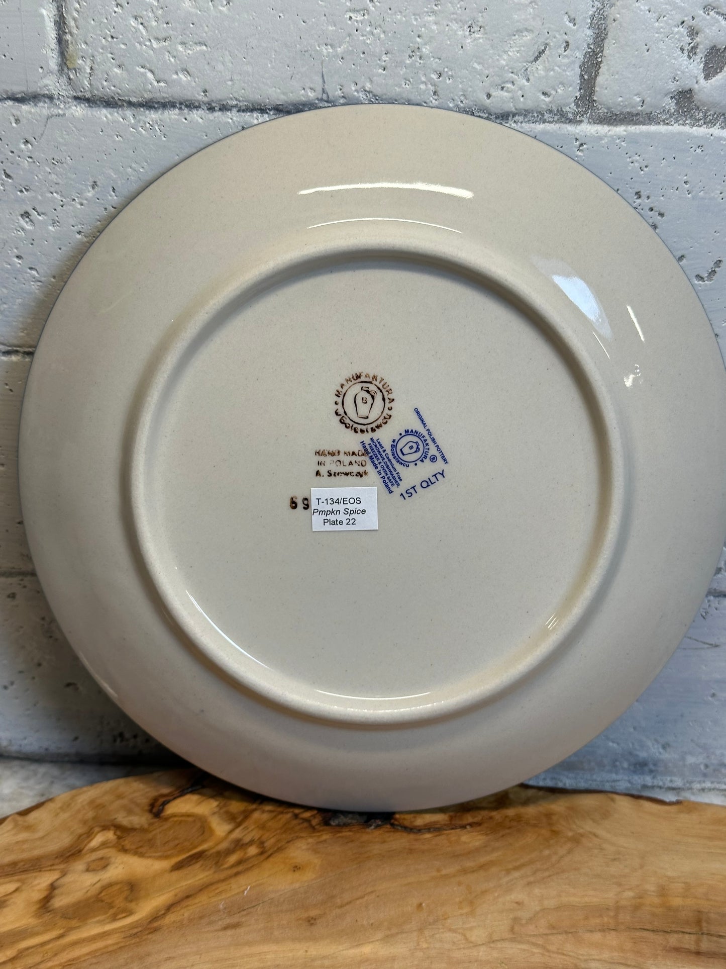 Manufaktura, Pumpkin Spice, Luncheon Plate 8.7"