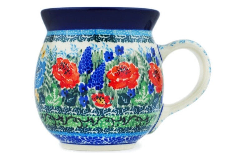 Ceramika Artystyczna, U4286, Fiery Meadow, Large Bubble Mug