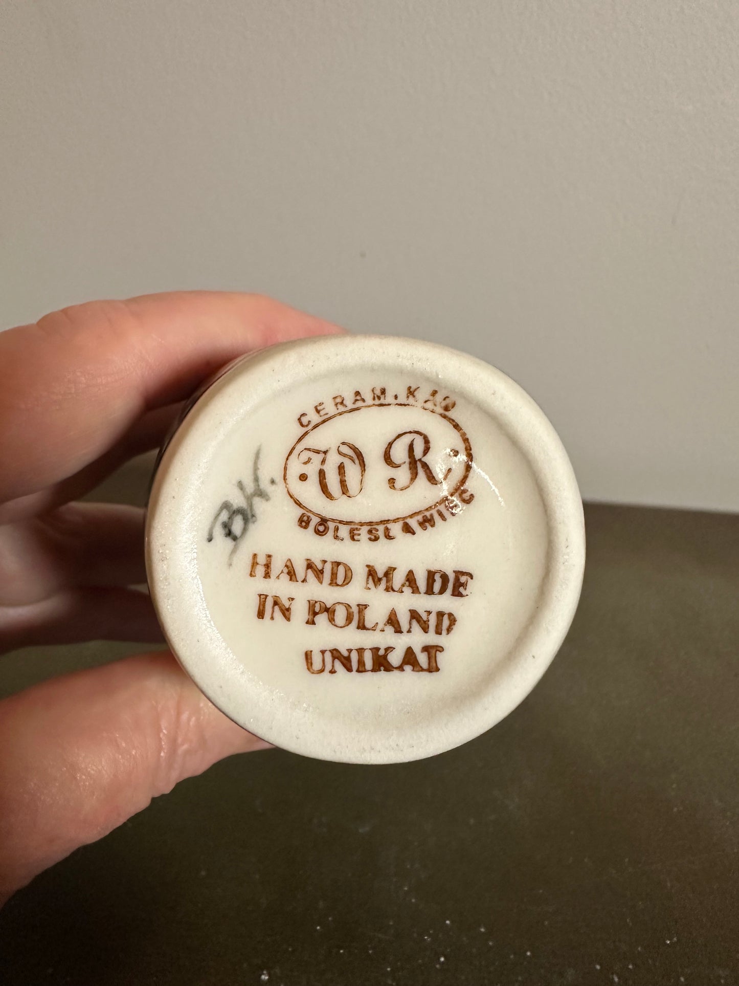 W.R. Ceramika, Unikat Chamomile Bottle with Cork