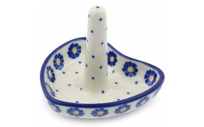 Ceramika Artystyczna, Blue Zinnia, Ring Holder
