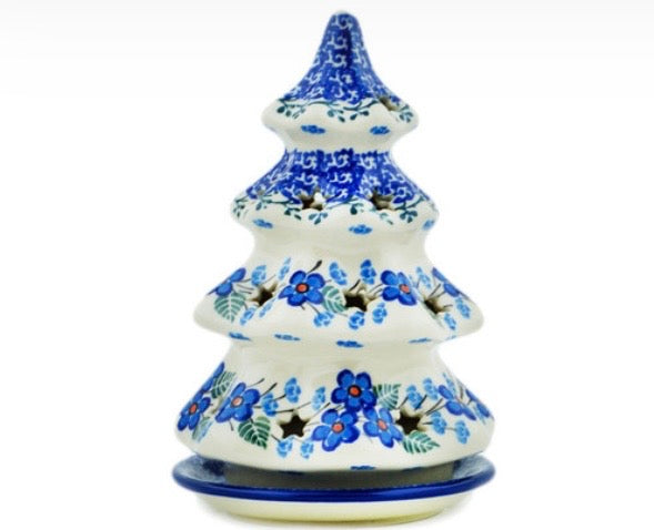 Ceramika Artystyczna, Blue Blossom, Tree Luminary