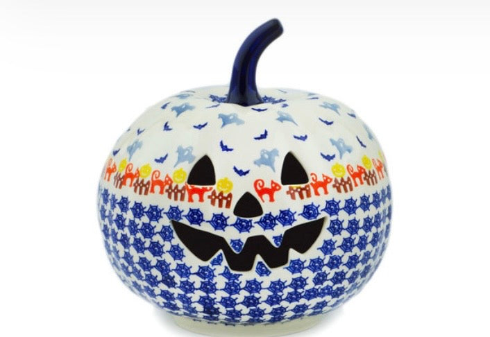 Manufaktura, Spooky Halloween, Jack O Lantern Pumpkin 9"