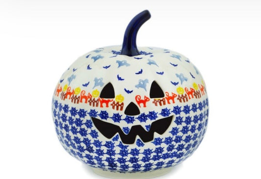 Manufaktura, Spooky Halloween, Jack O Lantern Pumpkin 9"
