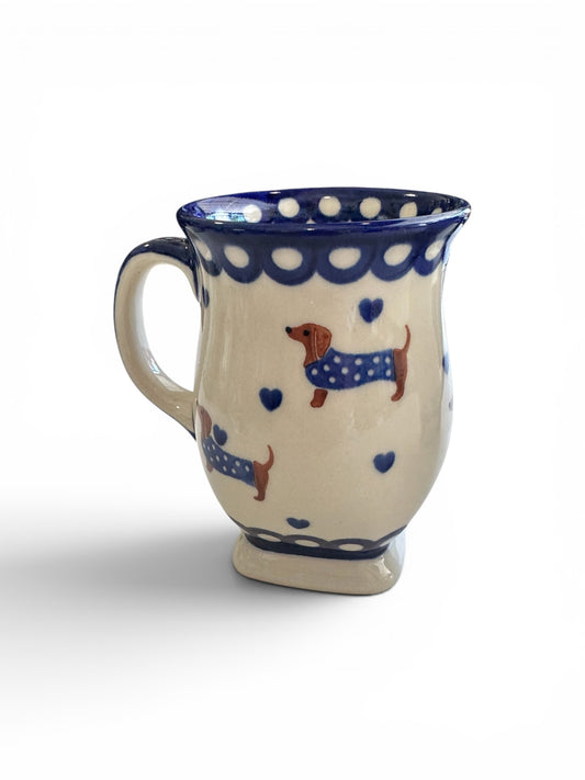Kalich, Dachshund, Tulip Pedestal Mug 12 oz