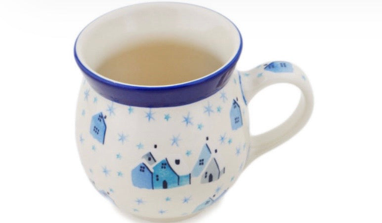 Ceramika Artystyczna, U5182, Winter Village, Large Bubble Mug