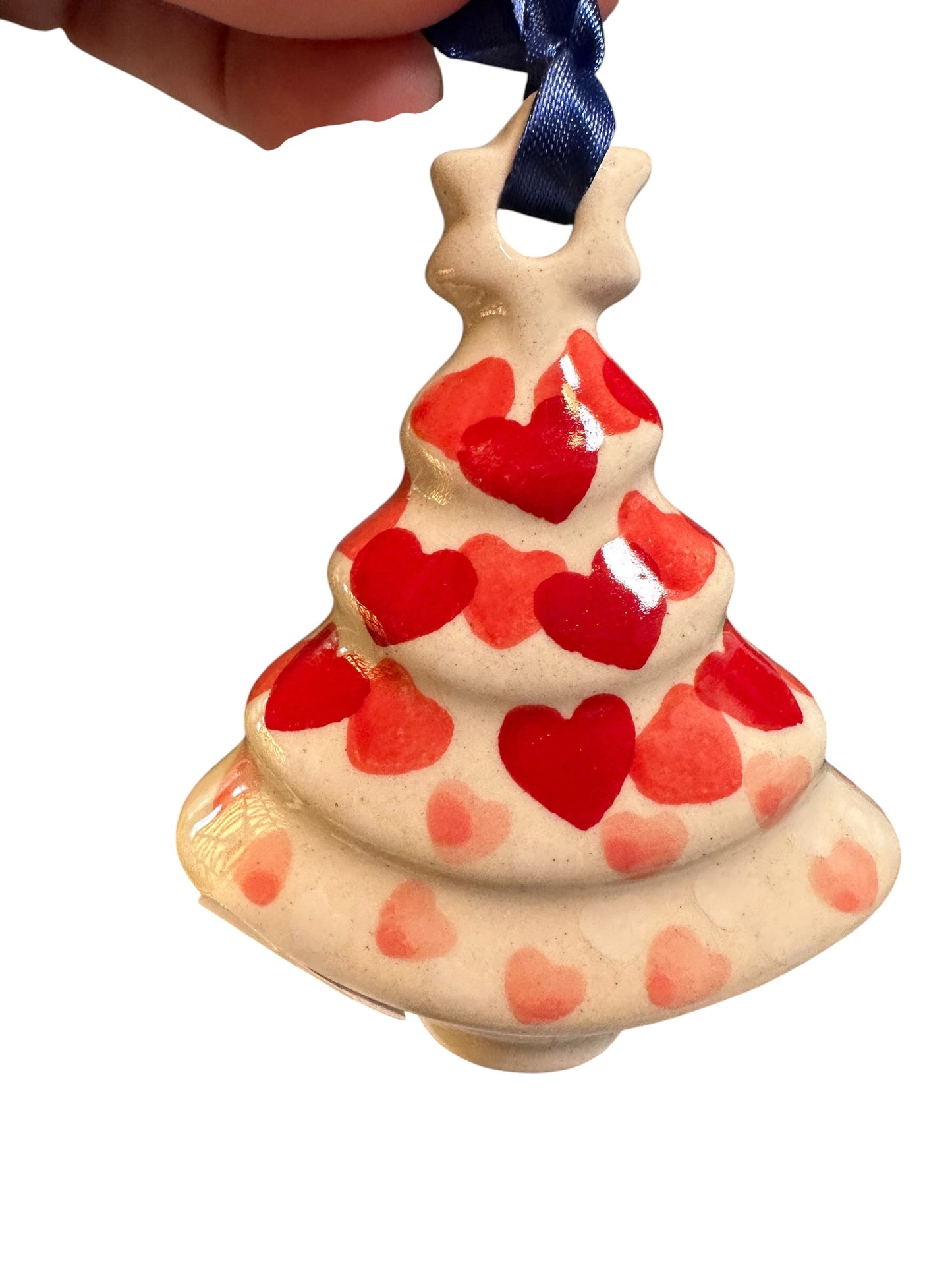 Manufaktura, Happy Hearts, Flat Tree Ornament