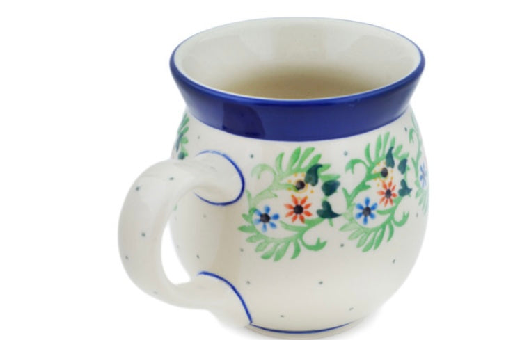 Ceramika Artystyczna Polish Pottery, Vines Of Love, Bubble Mug