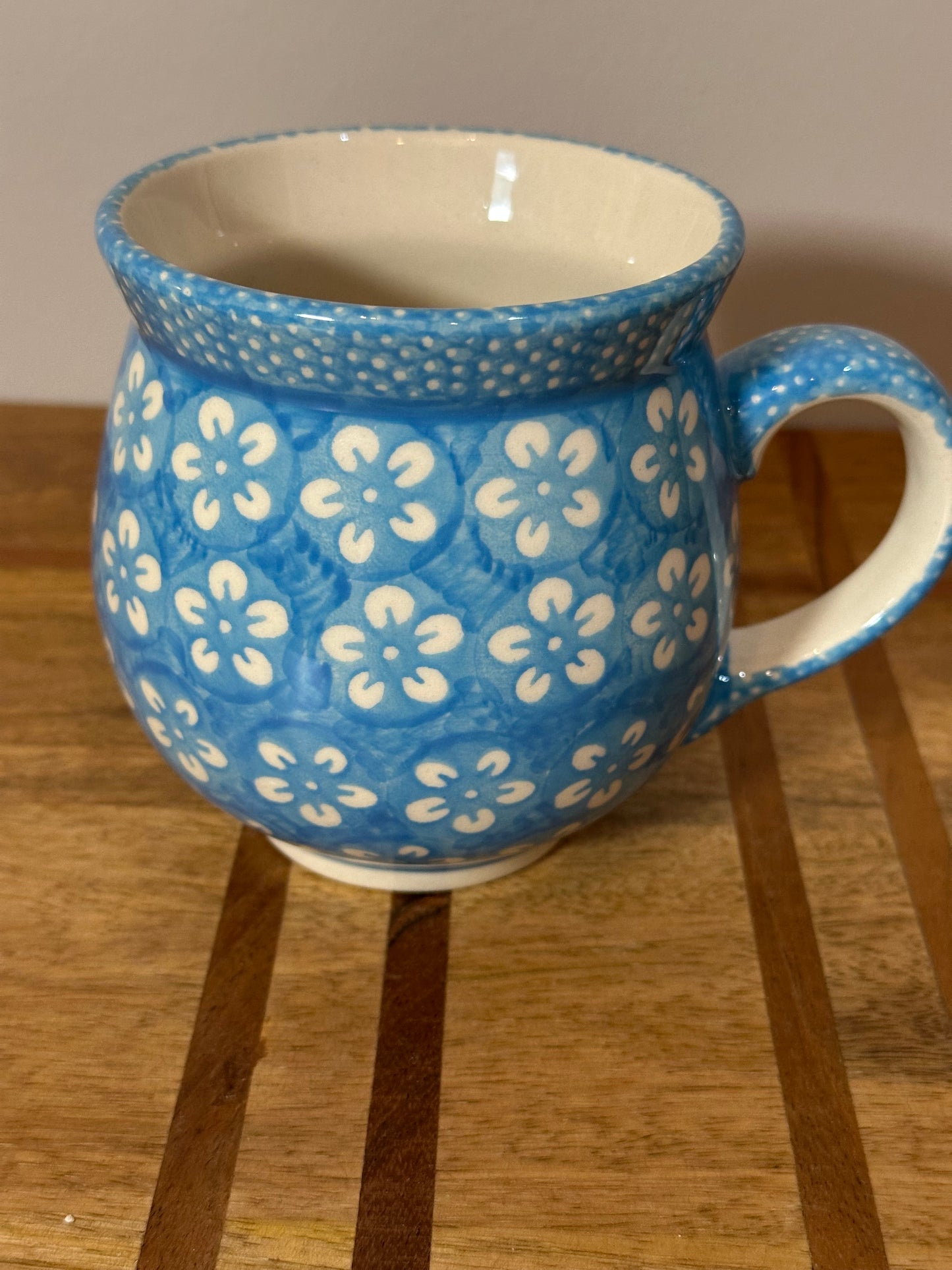 Manufaktura, Turquoise Blossom, Large Bubble Mug