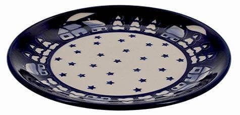 Plate, Round, Dessert, 7.25" in "Winter's Eve" by Manufaktura