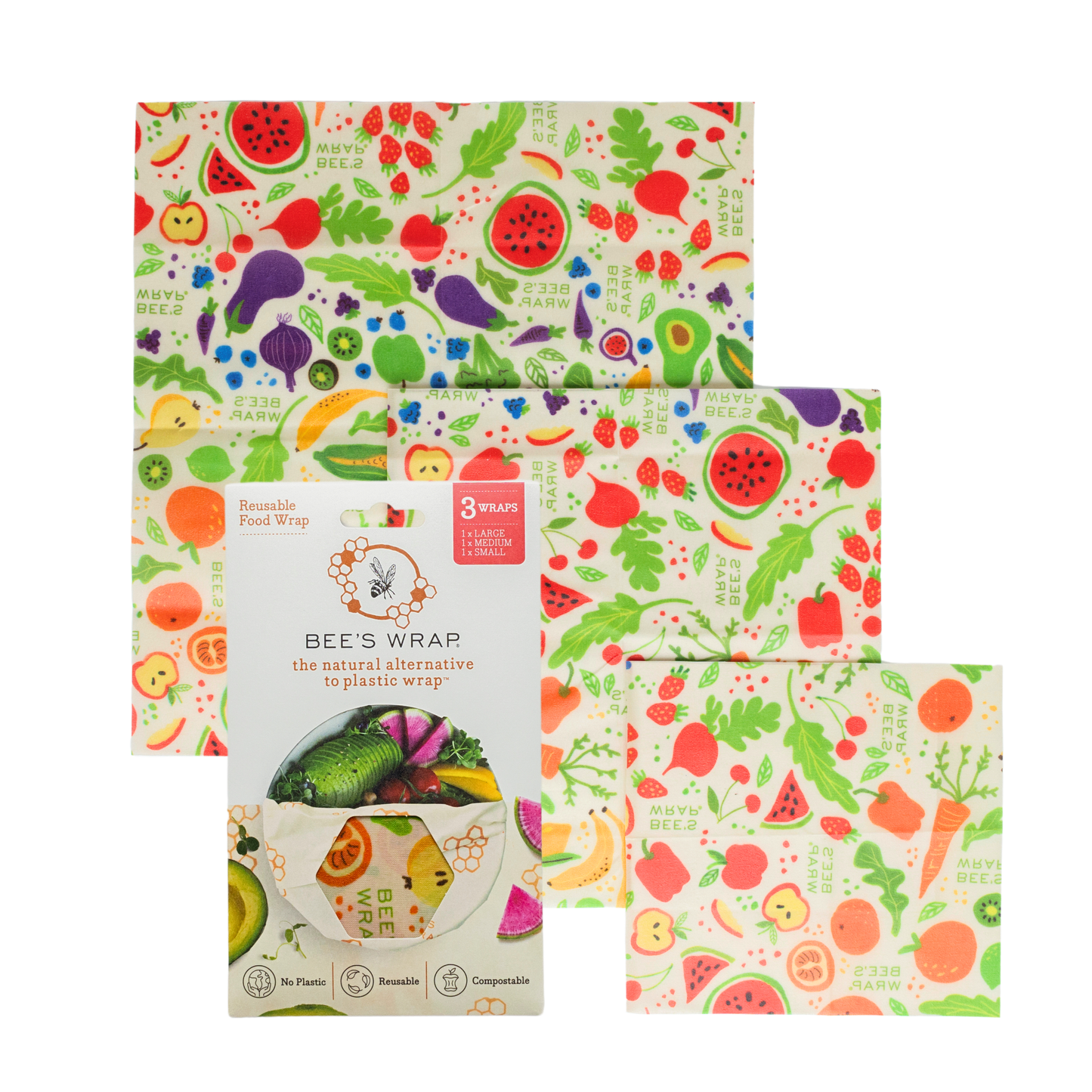 Bee's Wrap, Assorted 3 Pack - Garden Party