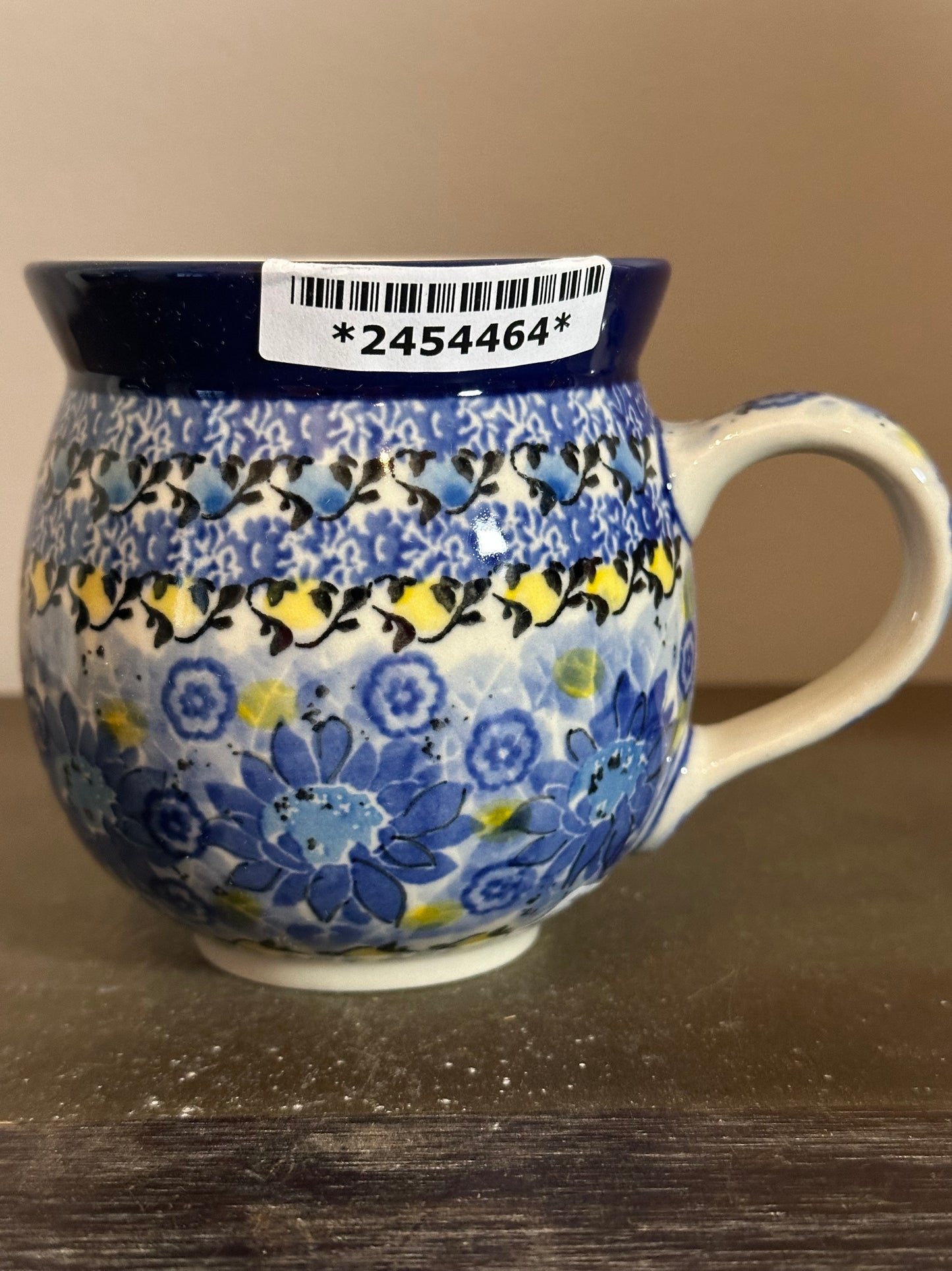 Ceramika Artystyczna, Unikat U4744, Deep Blue, Bubble Mug