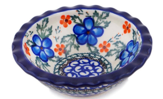 Ceramika Artystyczna, Cobblestone Garden, Scalloped Bowl 5"