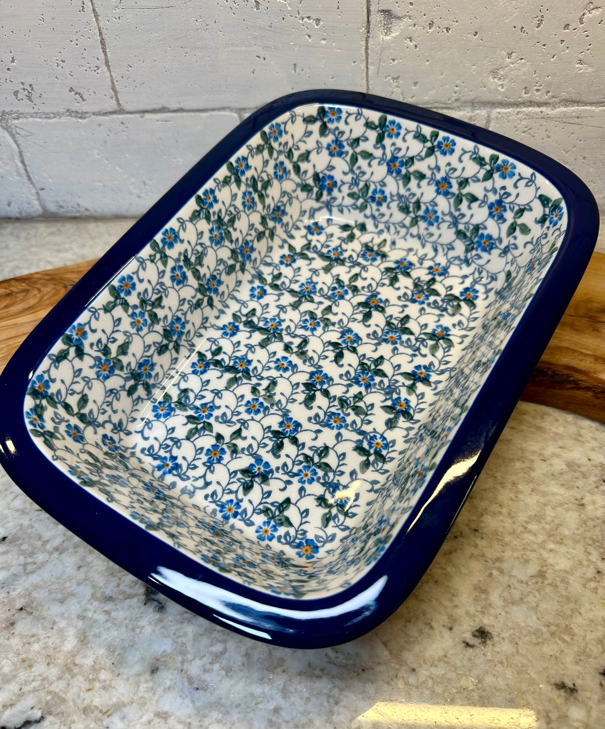 Ceramika Artystyczna, Summer Wind, Large Loaf Pan/Small Casserold Baker