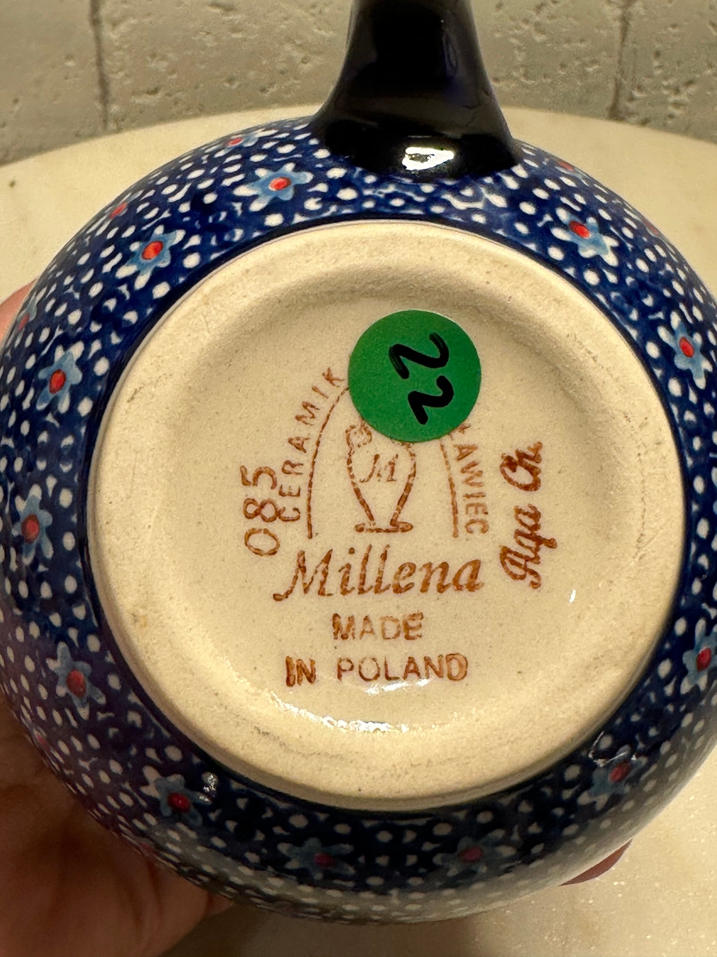 Millena Polish Pottery, Bubble Mug, 12 oz