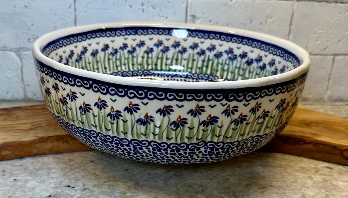 Manufaktura, Addie Jo, Large Agata, Scalloped Bowl 11"