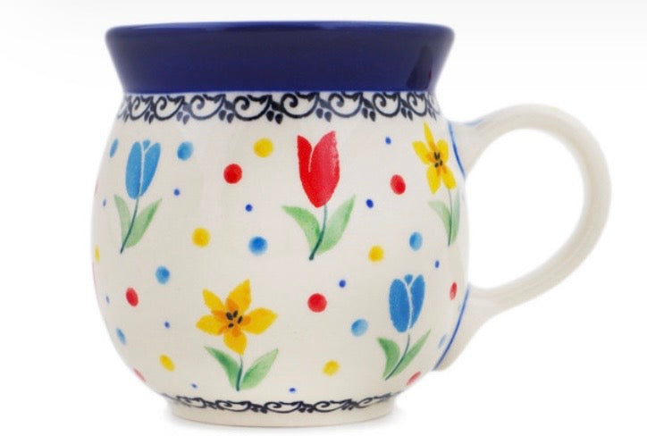 Ceramika Artystyczna, Unikat U4975, Full Bloom, Small Bubble Mug