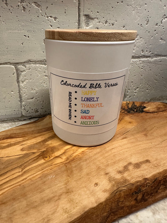 Color Coded Bible Verses Jar