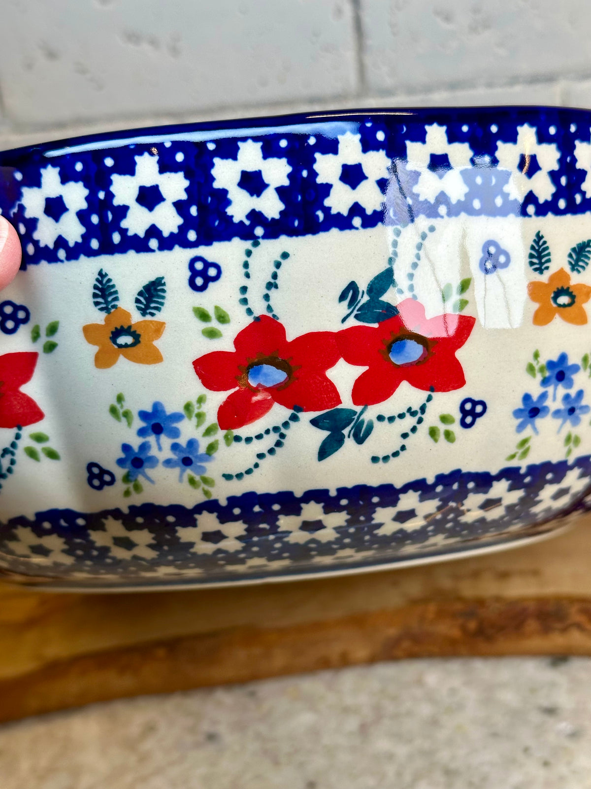 Manufaktura, Polonaise, Agata Scalloped Large Bowl 11"