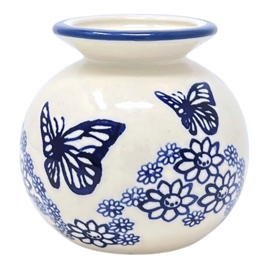 Vase, Bubble, Small 3.75" in "Butterfly Garden" by Manufaktura