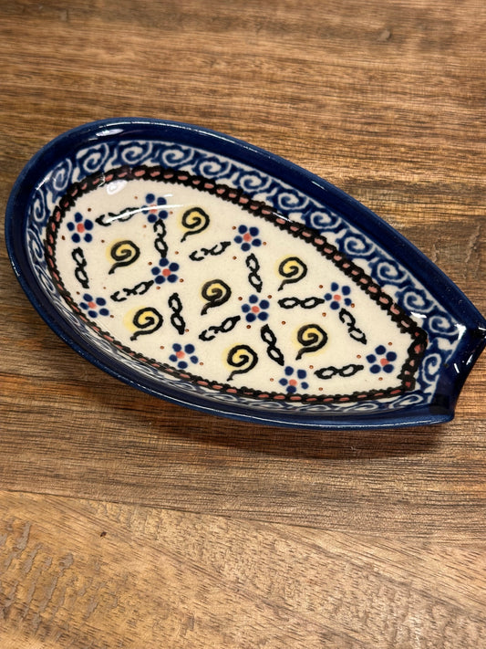 Ceramika Artystyczna Polish Pottery, Spoon Rest, Preowned