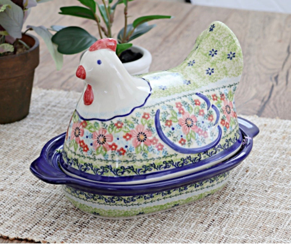 Vena Spring Green Small Hen Baker