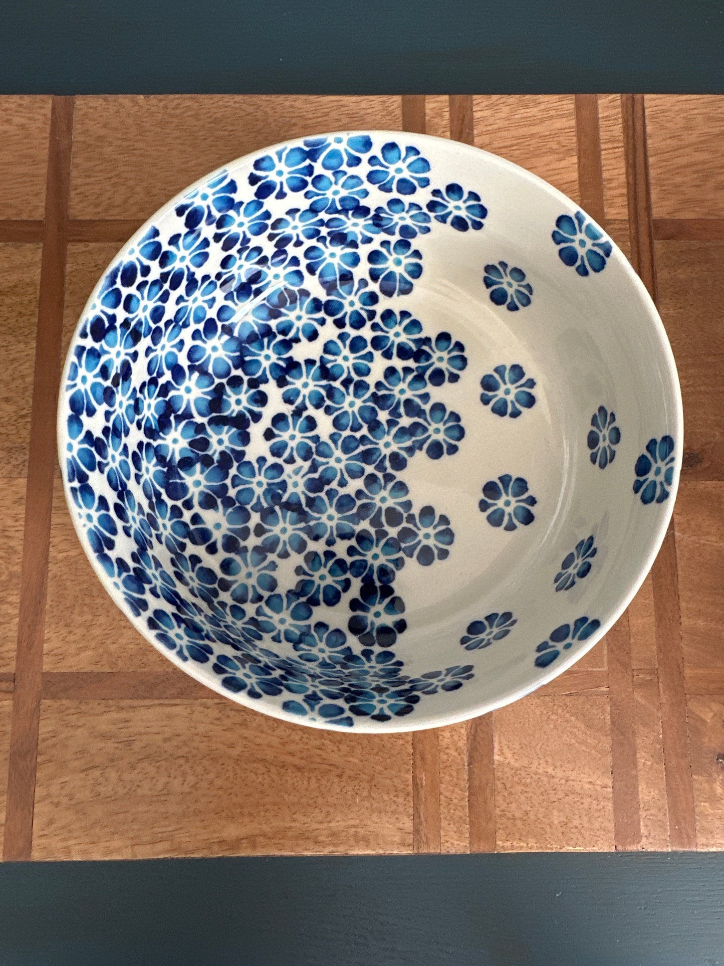 Zaklady Polish Pottery, Sweet Petunia, 7" Bowl