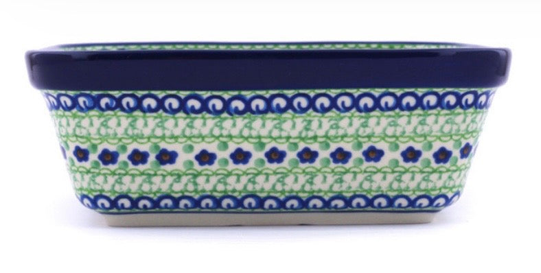 Ceramika Artystyczna, U408D, Key Lime Dreams, Square Bowl/Baker 8"