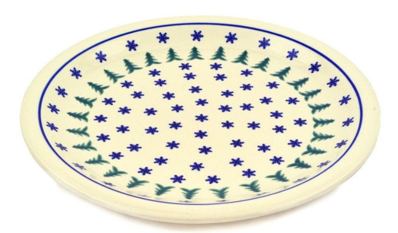 Zaklady, Evergreen Snowflakes, Plate/Platter 11"